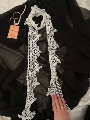 Nurcanilirboutique Beyaz Fular