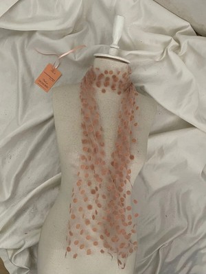 Nurcanilirboutique Puantiye Detaylı Boyun Fular& Saç Bandanası & Çanta Aksesuar