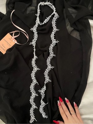 Nurcanilirboutique Mavi&beyaz Zarif Fular