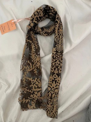 Nurcanilirboutique Sim Detaylı Boyun Fular& Saç Bandanası & Çanta Aksesuar