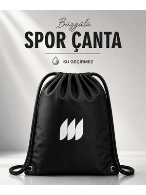 Pufazzo İpli Büzgülü Sırt Çantası – Suya Dayanıklı Spor Çanta, Kordonlu Unisex Gym Çantası
