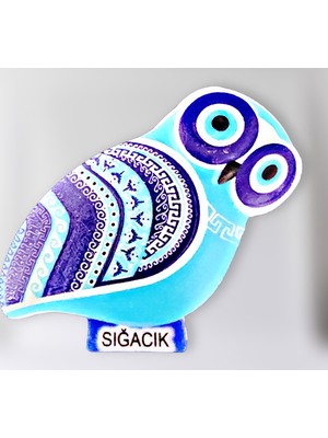 Mundy Sığacık Polyester Kabartmalı Magnet 5,5 x 9 cm  Dekoratif Hediyelik Buzdolabı Süsü (KOD:1625)