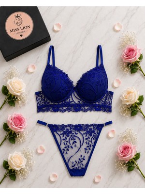 Miss Lion Lingerie Dantel Detaylı Bralet Takımı