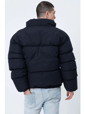 Garen Erkek Siyah Oversize Bomber Su Geçirmez Waterproof Mont Kaban