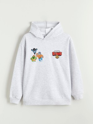 Lc Waikiki Yeni Sezon Brawl Stars Baskılı Erkek Çocuk Kalın Sweatshirt