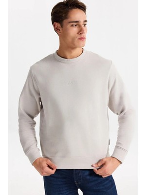 Jack&jones 12282821 Jcostance Sweat Vapor Blue Erkek Sweatshirt