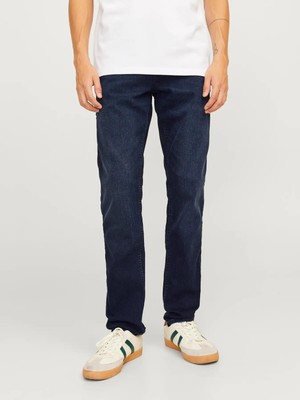 Jack & Jones Jjıglenn Jjorıgınal Mf 260 NoosMAVİ12259055 Erkek Kargo Pantolon Mavi Desenli Dokuma Kumaş