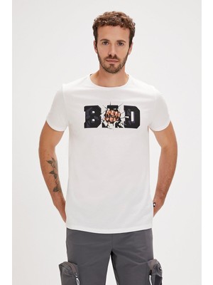 Bad Bear Bang Erkek Beyaz T-Shirt 24.01.07.058-C04