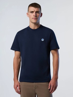 North Sails Regular Fit %100 Organik Pamuk Bisiklet Yaka Tişört