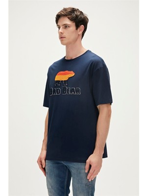 Bad Bear TRIPART T-SHIRT SİYAH Erkek T-Shirt 23.01.07.027-C07