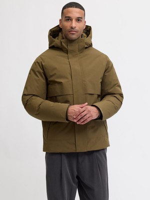 Jack & Jones Erkek Fermuar Kapamali Kapüsonlu Mont - Ccmoon