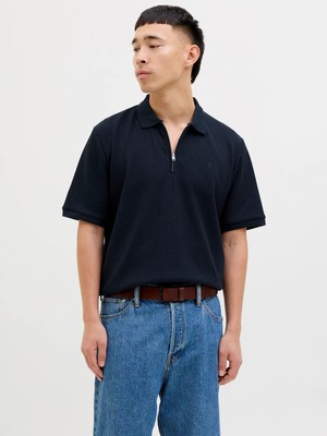 Jjeaustın Zıp Polo Ss Noos Navy
