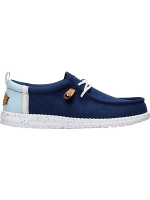 Hey Dude 43086 Wally Craft Linen Lacivert Erkek Ayakkabı