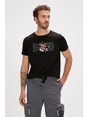 Bad Bear Bang Erkek Siyah T-Shirt 24.01.07.058-C01