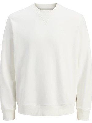 Jack & Jones Bisiklet Yaka Beyaz Erkek Sweatshırt 12283399_JPRCCMATEO Sweat Crew Neck