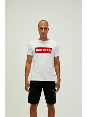 Bad Bear Flog T-Shırt Beyaz Erkek T-Shirt 22.01.07.013-C04
