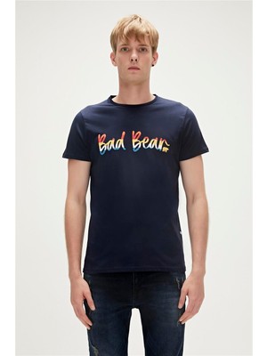 Bad Bear MANUSCRIPT T-SHIRT LACİVERT Erkek T-Shirt 23.01.07.008-C07