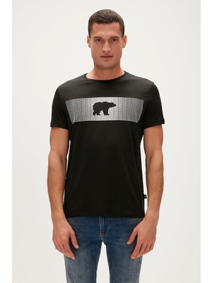 Bad Bear Fancy T-Shirt Siyah 3D Baskılı Erkek Tişört