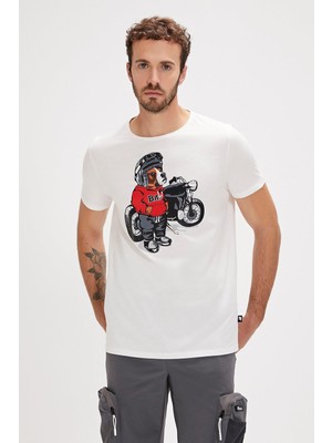 Bad Bear Fave Erkek Beyaz T-Shirt 24.01.07.054-C04