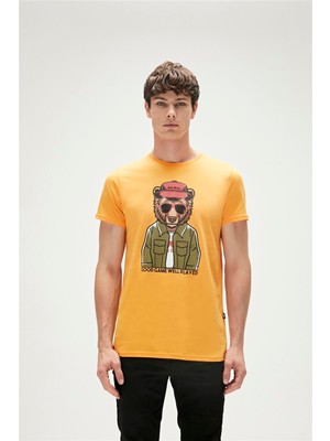 Bad Bear GOOD GAME  T-SHIRT KREM Erkek T-Shirt 23.01.07.009-C25