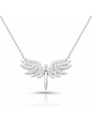 Inure Jewelry Gümüş Mikail Meleği Bayan Kolye