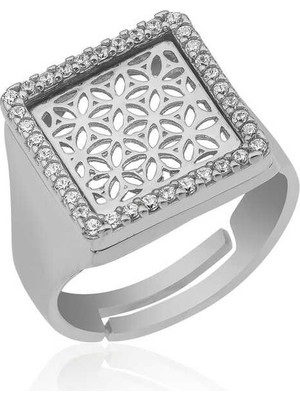 Inure Jewelry ​Gümüş Yaşam Çiçeği Yüzük