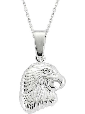 Inure Jewelry Gümüş Kartal Erkek Kolye