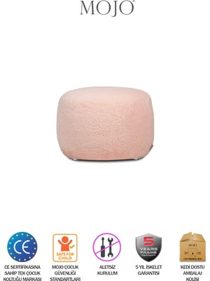 Mojo Puffy Çocuklara Özel Puf Pembe