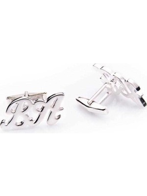 Inure Jewelry Kişiye Özel Gümüş Harf Kol Düğmesi