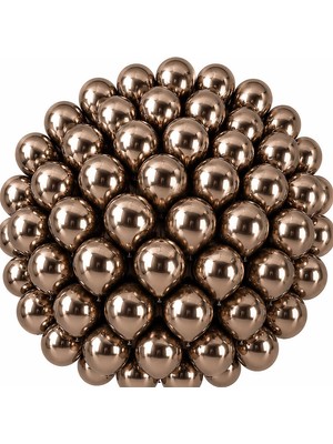 BeySüS Truffle Renk Lateks krom Balon (30 cm) - 50 Adet