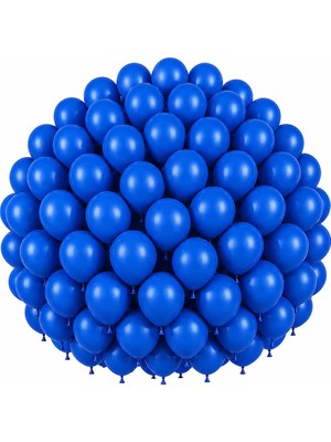 BeySüS Mavi Renk Lateks Pastel Balon (30 cm) - 100 Adet