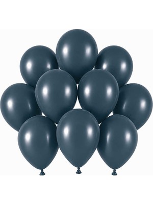 BeySüS Derin Okyanus Renk Lateks Retro Balon (13 cm) - 10 Adet