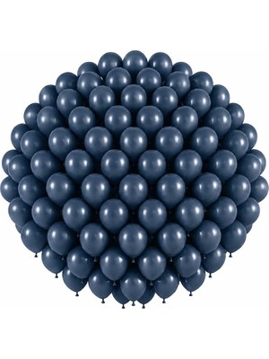BeySüS Derin Okyanus Renk Lateks Retro Balon (30 cm) - 100 Adet