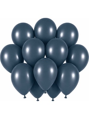 BeySüS Derin Okyanus Renk Lateks Retro Balon (30 cm) - 12 Adet