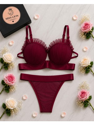 Miss Lion Lingerie Istridye Detaylı Sütyen Takım