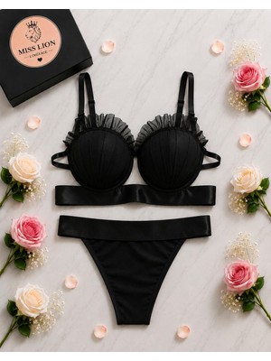 Miss Lion Lingerie Istridye Detaylı Sütyen Takım