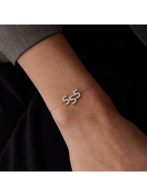 555 Taşlı Manifest Bileklik