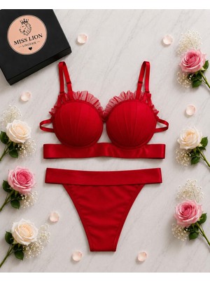 Miss Lion Lingerie Istridye Detaylı Sütyen Takım