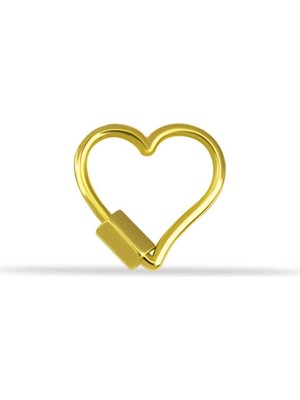 Düz Kalp Charm Kilidi