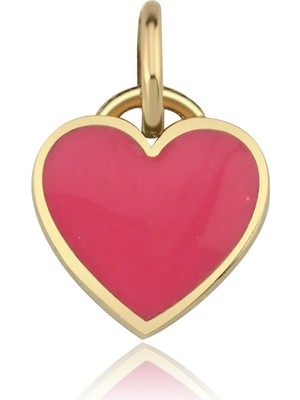 Pembe Kalp Charm