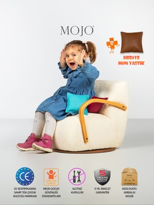 Mojo Soho Twist Dönen Ayaklı Çocuk Koltuğu Krem