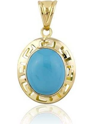Mavi Opal Taşlı Greek Charm