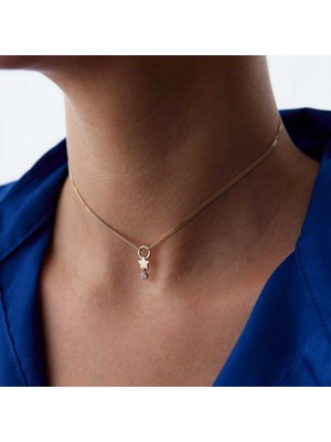 Yıldız Taş Charm Kolye