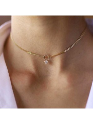 Yıldızlı Choker Kolye