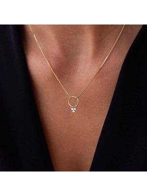 Üç Taşlı Choker Kolye