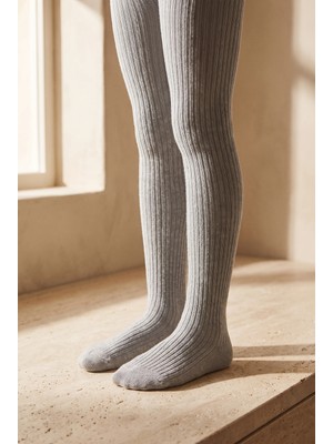 Bony Socks Dream Çocuk Külotlu Çorap Gri-Melanj.