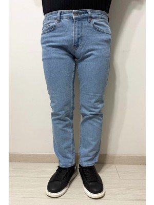 Hacker Denim Fistan Store Erkek Yüksek Bel Rahat Kesim Boru Paça Jean Pantolon