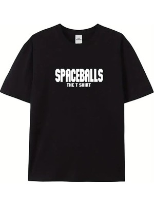Velmora Fashion Erkek Baskılı T-Shirt Kısa Kol Bisiklet Yaka Regular Fit Rahat Kalıp Tişört - Siyah