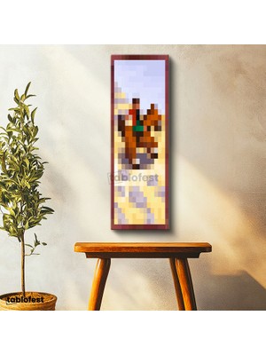 Tablofest Dikey Kanvas Tablo Panoramik Prairie Ride Piksel Minecraft Tablosu Ev Ofis Salon Duvar Dekoru