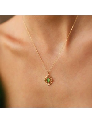 Green Compass Kolye